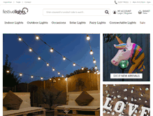 Tablet Screenshot of festive-lights.com